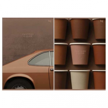 Тетрадь А4 48л в клетку BG Pantone color, матовая ламинация арт.Т4ск48_лм 06282