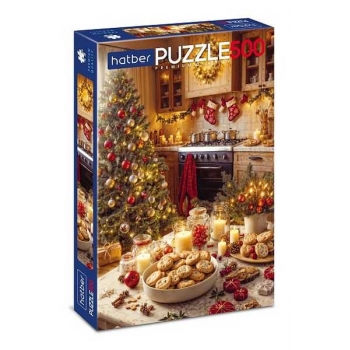 Пазл  новогодний 500 эл. Hatber Premium Готовимся к празднику, 330х480мм арт.500ПЗ2_32948