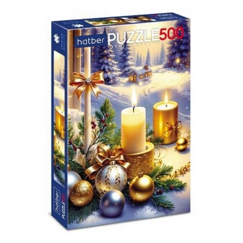 Пазл  новогодний 500 эл. Hatber Premium Зимняя сказка, 330х480мм арт.500ПЗ2_32950