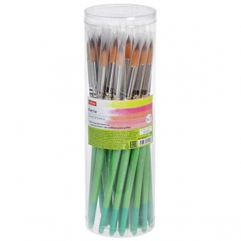 Кисти  Синтетика кр.№ 7  Hatber в пласт. тубе арт.KSk_087218