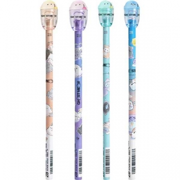 Карандаш deVENTE HB  ч/гр. Ghost Meow, 2B, круглый корп., незаточенный арт. 5032515