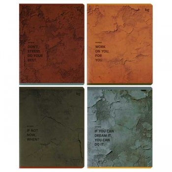 Тетрадь 48л в клетку BG Стена, тиснение, ассорти арт.Т5ск48_т 06758