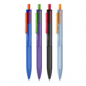 Ручка шариковая автоматическая Berlingo Writech.x105, 0.7мм, синяя, корпус ассорти арт.CBm_77516