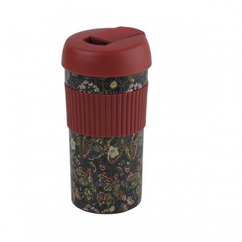 Термокружка Bruno Visconti FLORA. Лесные ягоды,500 мл,нерж.сталь,SOFT TOUCH,с силик.вставкой,в карт.тубе арт.2-859/02