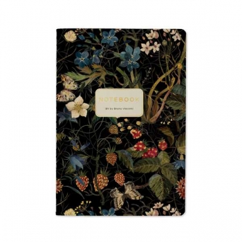 Тетрадь 40л в клетку Bruno Visconti FLORA.ЛЕСНЫЕ ЯГОДЫ крепление-декор. нить арт.7-40-001/169
