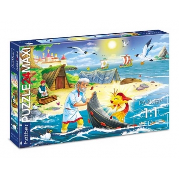 Пазл  24 эл. Hatber Premium MAXI Золотая рыбка, 330х480мм арт.24ПЗ2_21026