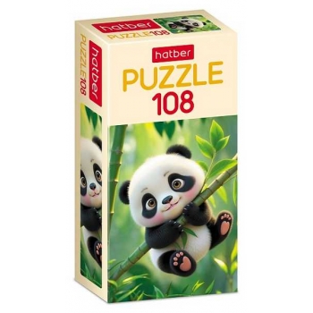 Пазл 108 эл. Hatber Premium Милая панда, 210х300мм арт.108ПЗ4_34655