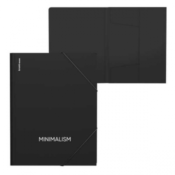 Папка А4 на резинках ErichKrause Classic Phrase черный арт.65225