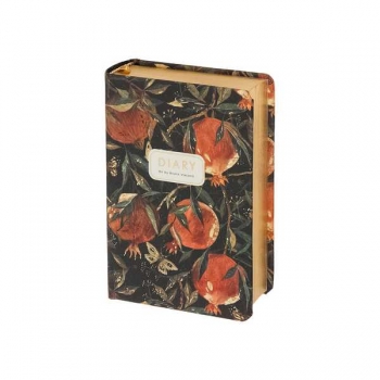 Ежедневник А7 70*108 мм, недатир. Bruno Visconti  FLORA.Гранат 416 стр,тверд.обл.,золотой срез арт.3-814/01