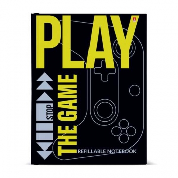 Тетрадь А5 80л на кольцах Альт PLAY THE GAME, 7БЦ со сменным блоком арт.7-80-081/10