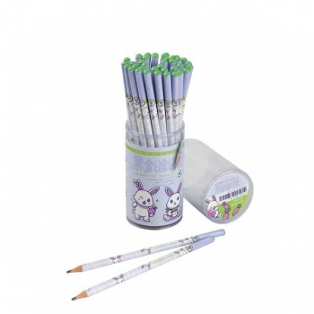 Карандаш Bruno Visconti HB ч/гр.  Kawaii Animals. Заяц, круглый, пластик. корпус  арт.21-0074/02