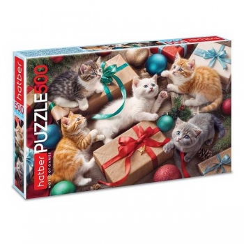 Пазл 500 эл. Hatber Пушистый праздник, 330х480мм арт.500ПЗ2_35179