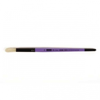 Кисти  Щетина кр.№10  Hatber в пласт. тубе арт.KSk_10020