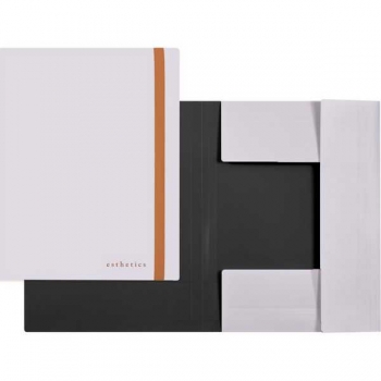 Папка А4 на резинке deVENTE Esthetics 320*230мм, 600 мкм, фактура soft-touch, лавандово-пепельная арт.3070504