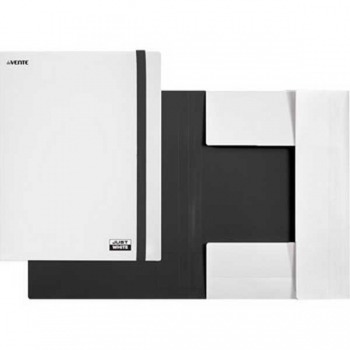 Папка А4 на резинке deVENTE JUST WHITE 320*230мм, 600 мкм, фактура soft-touch,  белая арт.3070505