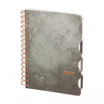 Записная книжка А5 120л на гребне с раздел.Bruno Visconti ART JOURNAL.STONE в кл./лин./точку арт.3-737/17