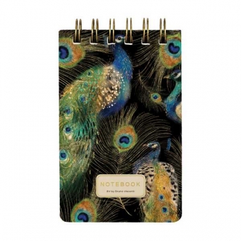 Блокнот А6- 100л на гребне Bruno Visconti CUTE JOURNAL.FAUNA.ПАВЛИНЫ в линейку  арт.3-100-005/12