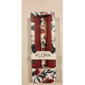 Ручка шариковая Bruno Visconti MIMI WRITE.FLORA.ПИОНЫ,0,5мм,длина ручки 110мм,синяя, в картон. подар. уп.  арт.20-0482