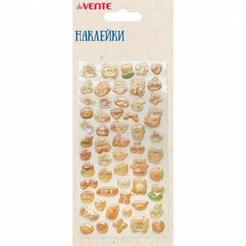 Наклейки deVENTE  9x17,5 см Мишки на пикнике 3D, объемные, эпоксидные  арт.8132553