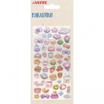 Наклейки deVENTE  9x17,5 см Зайцы в саду 3D, объемные, эпоксидные , арт.8132551