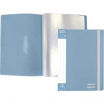 Папка  А5 с 20 вкл. deVENTE sigNATURE (165x220x10 мм), фактура ткань, сумеречно синяя арт.3101505