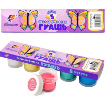 Гуашь Фантазия, 05цв, 15мл, перламутровая арт.35С 2325-08