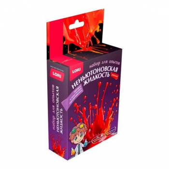 Набор для детского творчества - Химические опыты Неньютоновская жидкость Красная арт.Оп-124