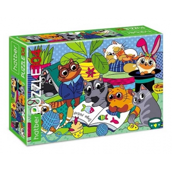 Пазл 104 эл. Hatber ECO КотоВасия, 220х320мм арт.104ПЗ4_29944