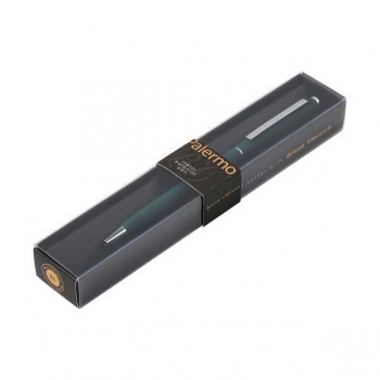 Ручка Bruno Visconti PALERMO шарик.автомат.в карт.футляре,0.7мм,синяя,зеленый мет.корпус,черн.футляр арт.20-0250/03-20