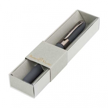 Ручка Bruno Visconti  MONACO шариковая в картон.футляре,0.5мм,синяя, графитовый корпус,серый футляр арт.20-0125/273