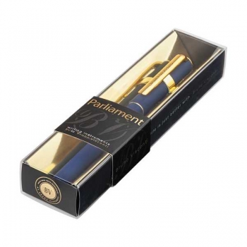 Ручка Bruno Visconti Parliament шарик.в карт.футляре,0.7мм,синяя,корпус т.-синий и золото,черн.футляр арт. 20-0472/05