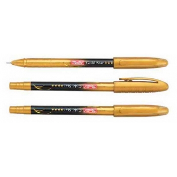 Ручка Montex шариковая Gold Star с син. стержнем, золотистый корпус арт.Gold Star