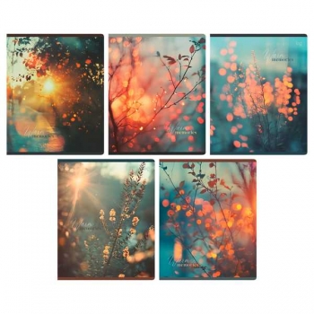 Тетрадь 48л в клетку BG Warm memories, soft-touch ламинация арт.Т5ск48_лс 08807