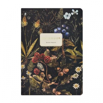 Тетрадь 40л в клетку Bruno Visconti FLORA.Berry Bouquet крепление-декор. нить арт.7-40-001/213