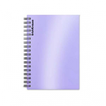 Тетрадь А6 80л в клетку на спирали ErichKrause Candy, сиреневый перламутр арт.54165