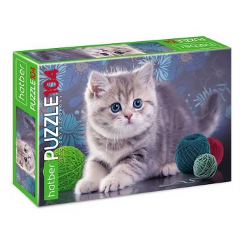 Пазл 104 эл. Hatber ECO На мягких лапках, 220х320мм арт.104ПЗ4_28463