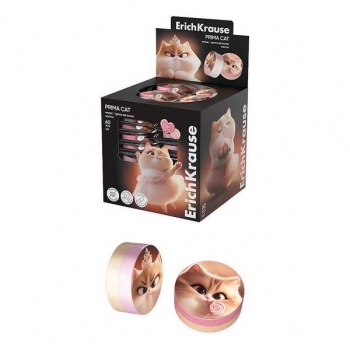 Ластик ErichKrause Prima Cat, ассорти арт.65585