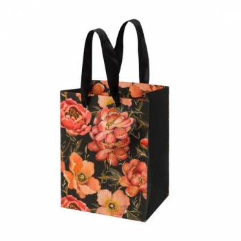 Пакет подарочный 18х23х10см бумажный Bruno Visconti FLORA.PINK BLOSSOM,210 г/м2,фольгир,мат.ламин. арт.2-851/14