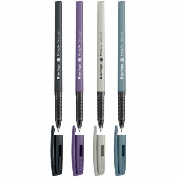 Ручка шариковая Berlingo MatePen Vintage, 0,7мм, синяя, корпус ассорти арт.CBp_70946_12