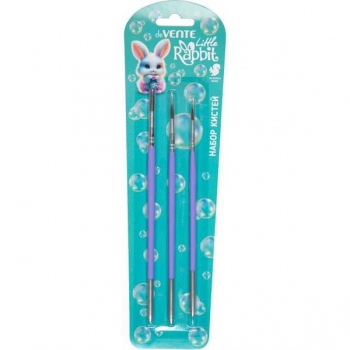 Набор кистей 03 шт deVENTE  Little Rabbit (белка №1,3,6) в картонном блистере, арт.8072610