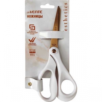 Ножницы deVENTE 17,5 см Esthetics кольца эргономич. формы из пластика, лавандово-пепельный арт.4091504