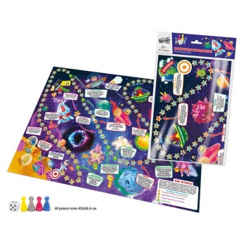 Игра настольная    Русский стиль  бродилка Цена Бум!Игра.Космическое приключение,420*594мм,пакет с евр.,3+  арт. 07135