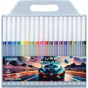 Фломастеры deVENTE 24 цв. в пластиковой упаковке Turbo Galaxy, арт. 5082623