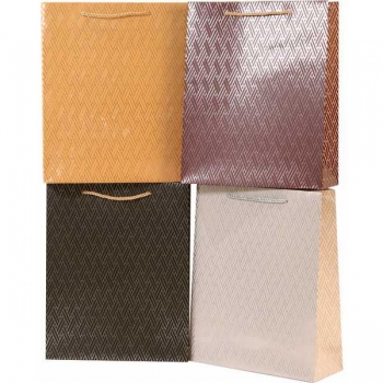 Пакет подарочный 18x23x8 см бумажный deVENTE Pattern 210 г/м2, ассорти 4 цв арт. 9041507