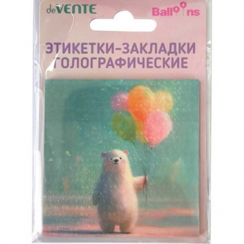 Клейкая бумага д/заметок deVENTE (73*73) 40л, Balloons арт.2011528