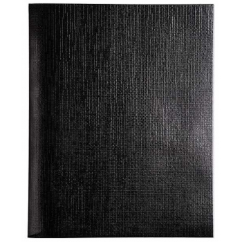 Тетрадь 48л в клетку Hatber, бумвинил METALLIC черная арт.48Т5бвВ1/059702